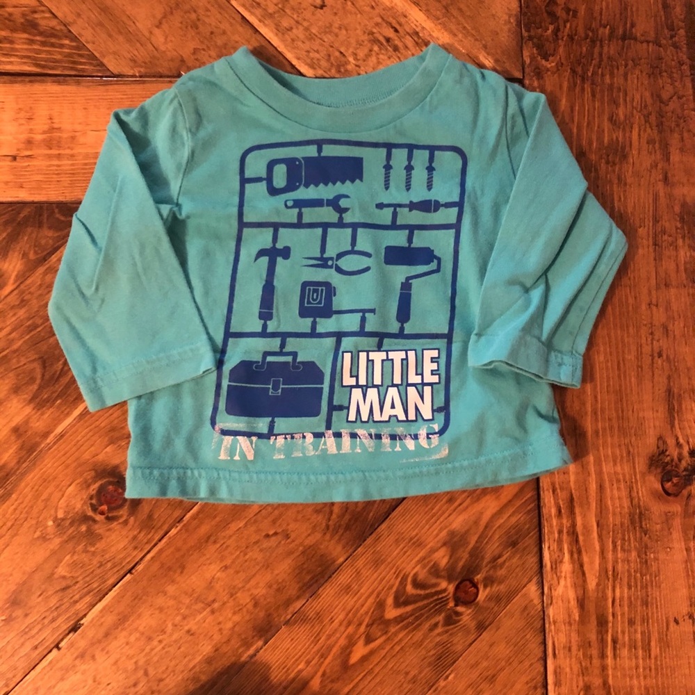 12 Month Boys Little Man top